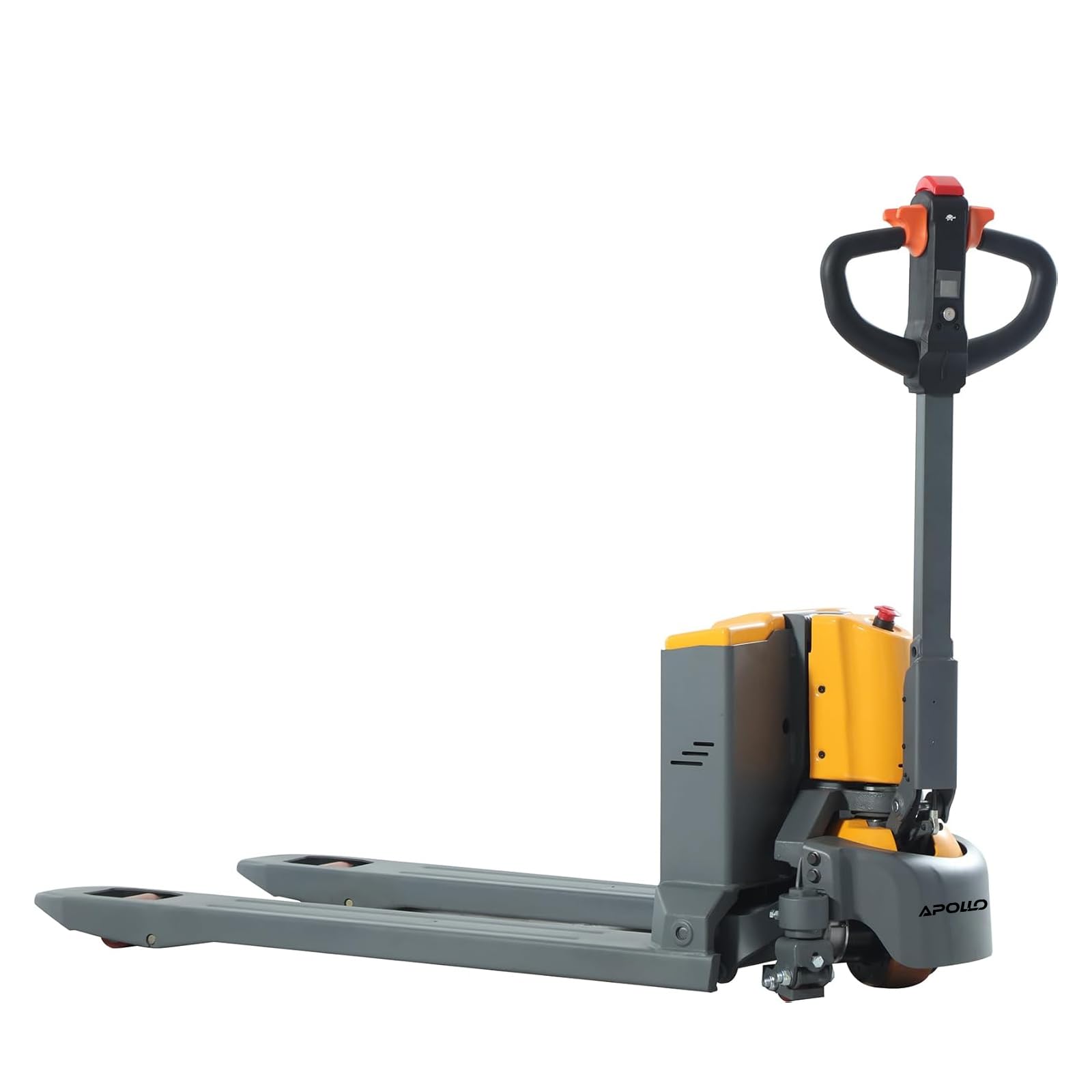 Apollo Full Electric Pallet Truck Lithium Power Pallet Jack Truck 3300 lbs Capacity 48" L x 27" W Forks for Material Handling, Strong Torque for Climbing, Suitable for Warehouse, Supermarket, A-1037