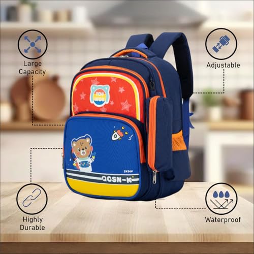 Image of Tinytot 22 Litre 17-Inch Waterproof Large School Bag for Boys & Girls, Kids School Bag, School Backpack for Girls and Boys, for Kids, Ideal for Children