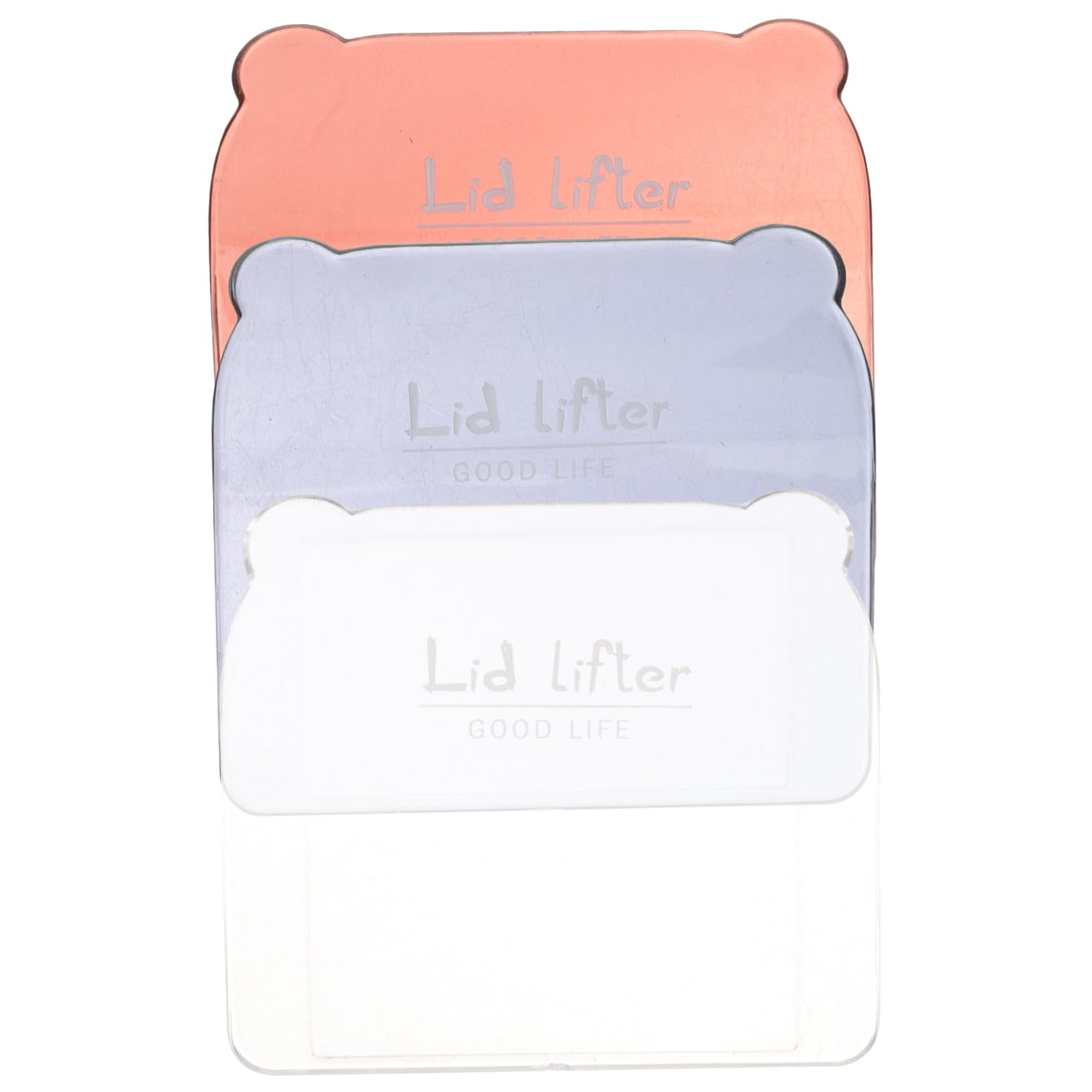 IWOWHERO Toilet Seat Bumper Lifter Handle Adhesive Lid Raise for Family Safety 3 Pieces