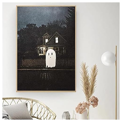 Retro -affischer Halloween -måleri i fotografiska spöken Folkkonstfoton Skriv ut bilder Väggkonst Heminredning 80x120 cm/31,5"x47,2" Ingen ram