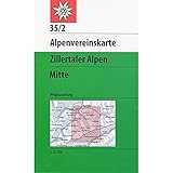 zillertaler alpen hütten  Zillertaler Alpen, Mitte: Topographische Karte 1:25.000 mit Wegmarkierungen (Alpenvereinskarten)