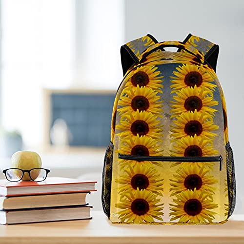 Sac à dos d'écolier peinture florale pour le lycée et les cours - 6