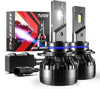 9012 LED Headlight Bulb, OUSHI 110W 2x10000LM Extremely Bright 6500K Xenon White High Power Canbus Error Free HIR2 LED Headlights Conversion Kit (Pack of 2)