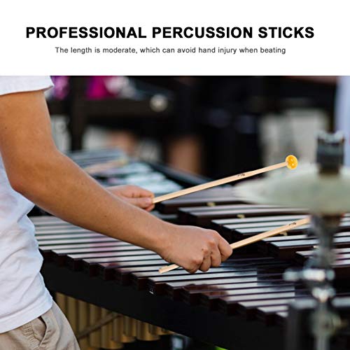 ARTIBETTER 1 par de Marretas de Madeira Baquetas de PercussÃ£o Baquetas para Instrumento de Xilofone