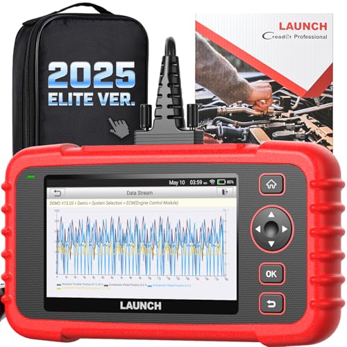 LAUNCH X431 CRP 123X Plus Elite OBD2 Diagnostic Scanner, 2025 Lifetime F.ree Update All System Scan Tool with SAS/Throttle/Oil Reset for All Cars,Auto VIN OBD2 Battery Test Scanner Code Reader