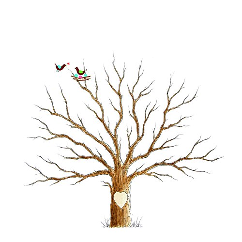 bdrsjdsb Hochzeit Fingerabdruck Baum Malerei Gästebuch Alternative DIY Signatur Leinwand Poster bdrsjdsb Hochzeit Fingerabdruck Baum Malerei Gästebuch Alternative DIY Signatur Leinwand Poster