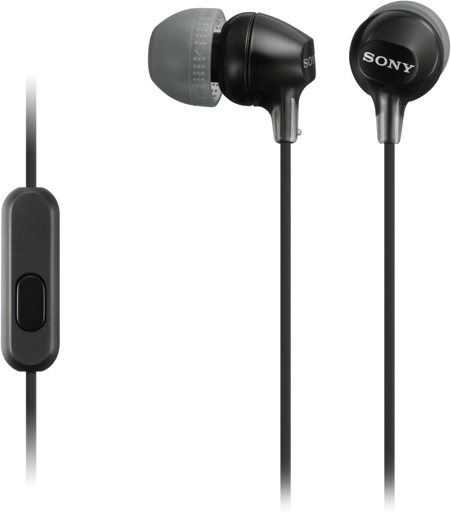 MDREX14AP In-Ear Earbud Headphones with Mic (Black)