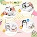 Ponek Mini Sticker Printer, Print Pods Mini Thermal Sticker Printer M02X, Stickers Maker Machine for Kids, Student, Family, Pocket Photo Printer for School for Study Note, Journal, DIY, Gift, White