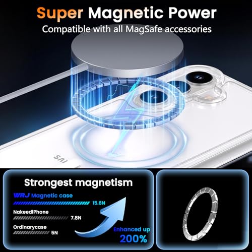 Image of WRJ Magnetic Case for Samsung Galaxy S23 6.1-Inch,Clear