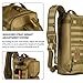 ArcEnCiel Tactical Sling Pack Molle Chest Crossbody Shoulder Bags Motorcycle Bicycle Range Diaper Day Backpack With Patch (Coyote Brown)