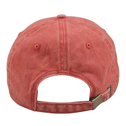 Image of HH HOFNEN Baseball Cap Washed Cotton Unstructured Vintage Hat for Men Women | Unisex Sports Ball Caps Sun Protection Adjustable Outdoor Curved-Brim Dad Hat Classic Plain Cap