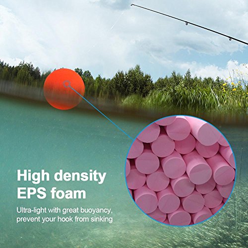 Fishing Lure Float Balls,100Pcs EPS Foam Buoyancy Ball Fishing Float Bobbers Drift Ball Strike Indicator Fishing Tackle Foam Indicator (4#(18mm))