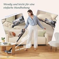 Levoit - Akku Staubsauger - Laufzeit für 100㎡ - Staubsauger Kabellos - Vacuum Cleaner - 99,99 Prozent HEPA-Filter - Selbststehend - Anti Tangle - Für Tierhaare/Teppich/Hartböden/Auto - LVAC-200 MAX – Ansicht 5