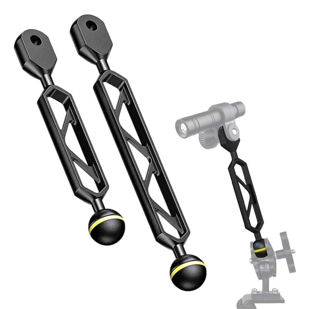 Poste de luz subacuático para fotografía, soporte para linterna de buceo con cabeza de bola, soporte de cámara de aleación de aluminio para esnórquel, 6/8 pulgadas