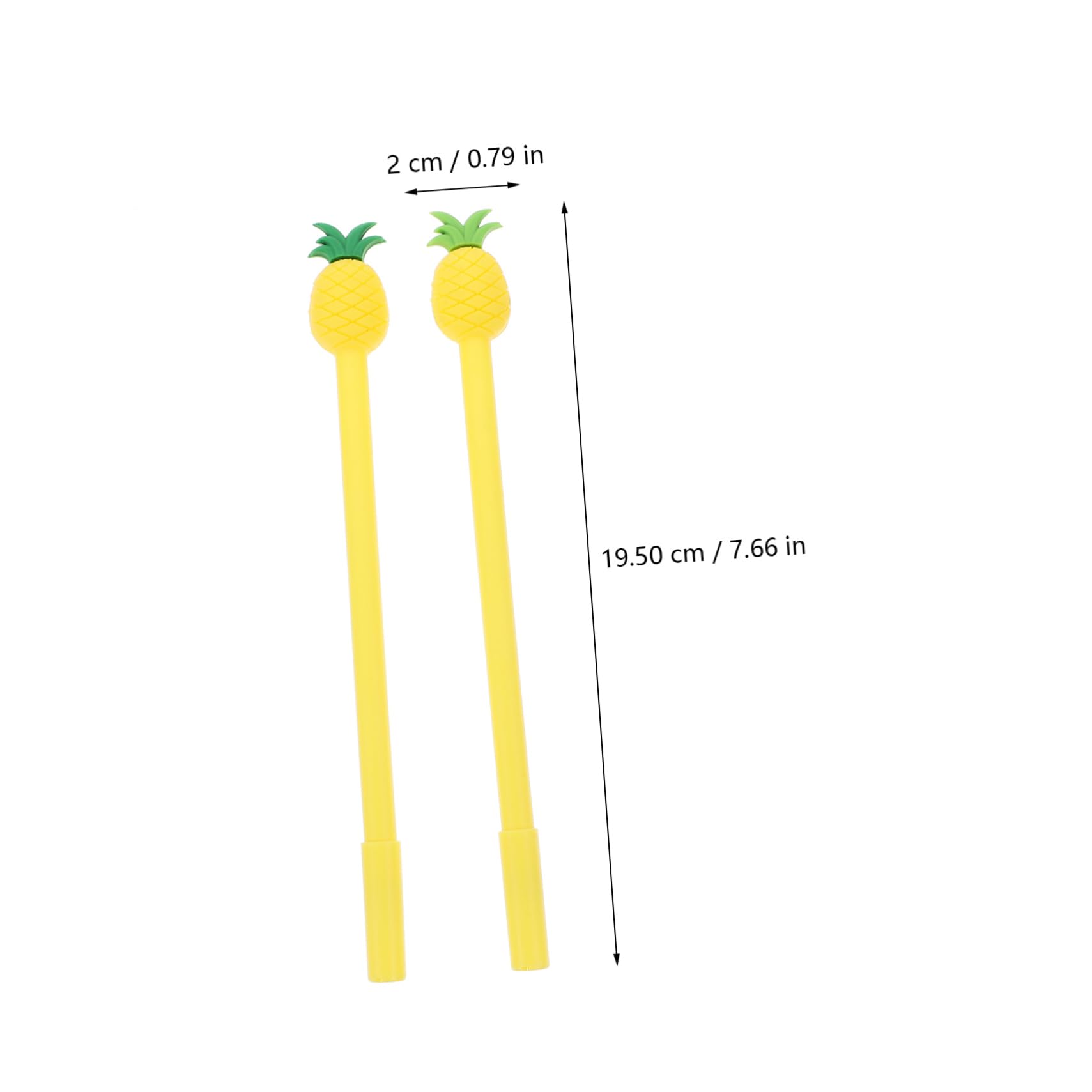 2 Set Di Penne A Sfera Con Design Di Ananas Penne Da Ufficio Strumenti Di Scrittura Per Studenti Forniture Scolastiche Set Di Cancelleria 12 Pezzi * 2