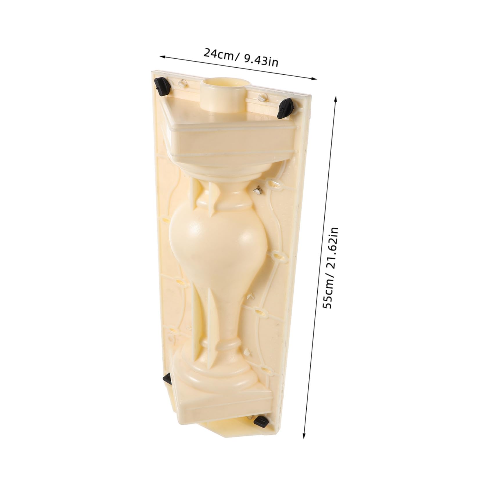 HANABASS Moule à béton en forme de colonne romaine pour balustrades décoratives à faire soi-même, moule en plastique léger pour piliers de jardin, moulage de ciment extérieur pour architecture de