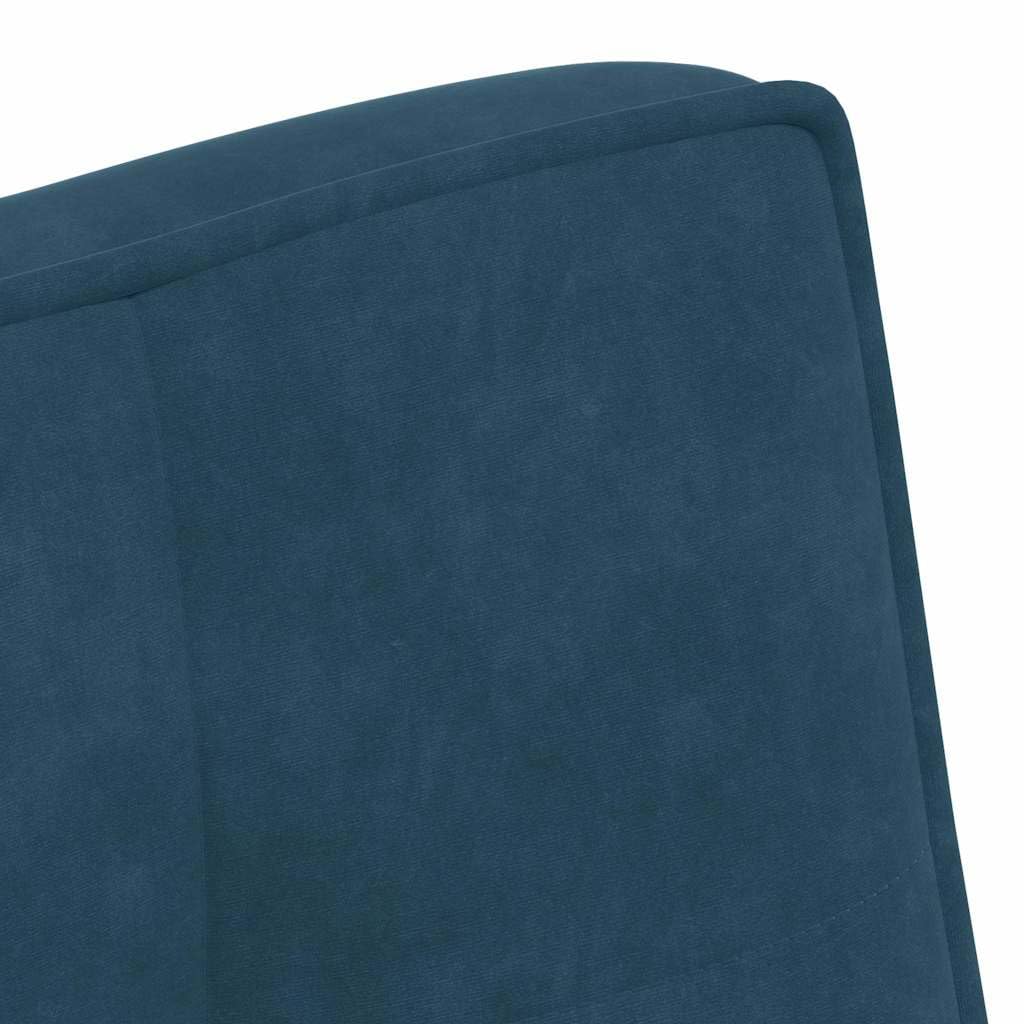 vidaXL Sitzbank Blau 110x74x84 cm Samt, Bank, Sitzbank Wohnzimmer, Wohnzimmerbank, Eingangsbank, Esszimmerbank, Wohnzimmermöbel, Samtbank