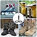 AOZUO 6 Pcs Fishing Wader Boot Hanger, Adjustable Strap for Storage Drying Fishing Boot Hangers with Adjustable Belt and Swivel Dryer Hanger for Hanging Belts Fishings Boots