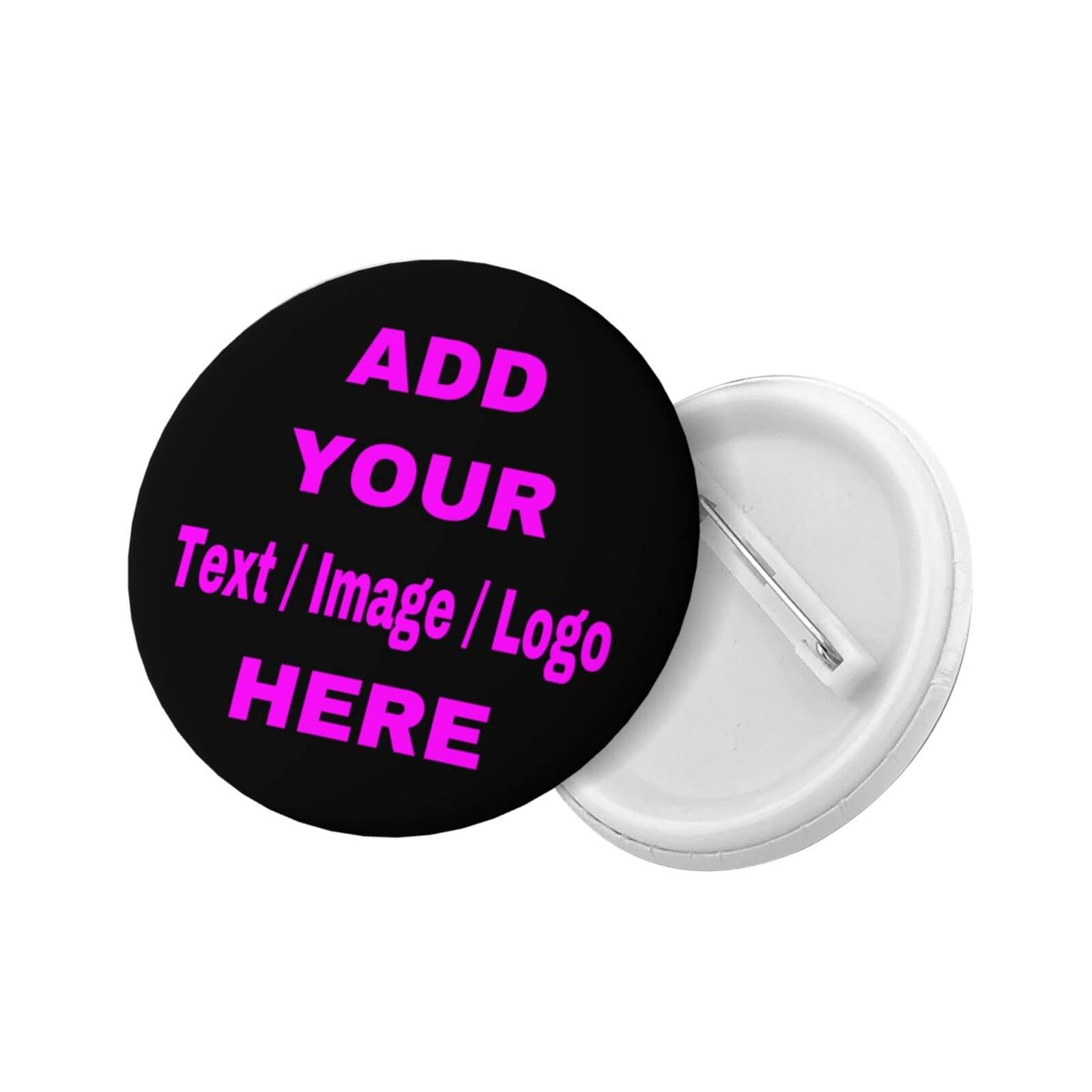 Kit Manualidades Regalos Kit De 100 Pins De Botón En Blanco - 44mm, Ideal Para Manualidades Y Regalos Personalizados Botones Redondos Manualidades