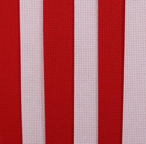 Image of KCS 4 /6 pc of 12 inch x 18 inch(30cmx45cm) 18CT Counted Cotton Aida Cloth Cross Stitch Fabric (6 pc, Pink+Red)