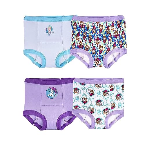 Image of MUMMAMIA Cotton Baby Girls Potty Training Pants /Padded Panty Nappy (Princess, 2-3Yrs) Pack of 4