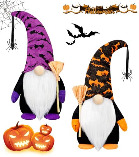 2 pezzi decorazione di Halloween, gnomo di peluche, decorazione per feste e bambole di peluche, decorazione senza volto, anziano nano, Rudolph per la casa, decorazione di Halloween