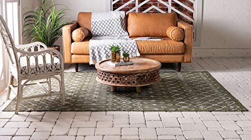 Tapete decorativo Unique Loom Outdoor Trellis 6'1"x9' miniatura 3