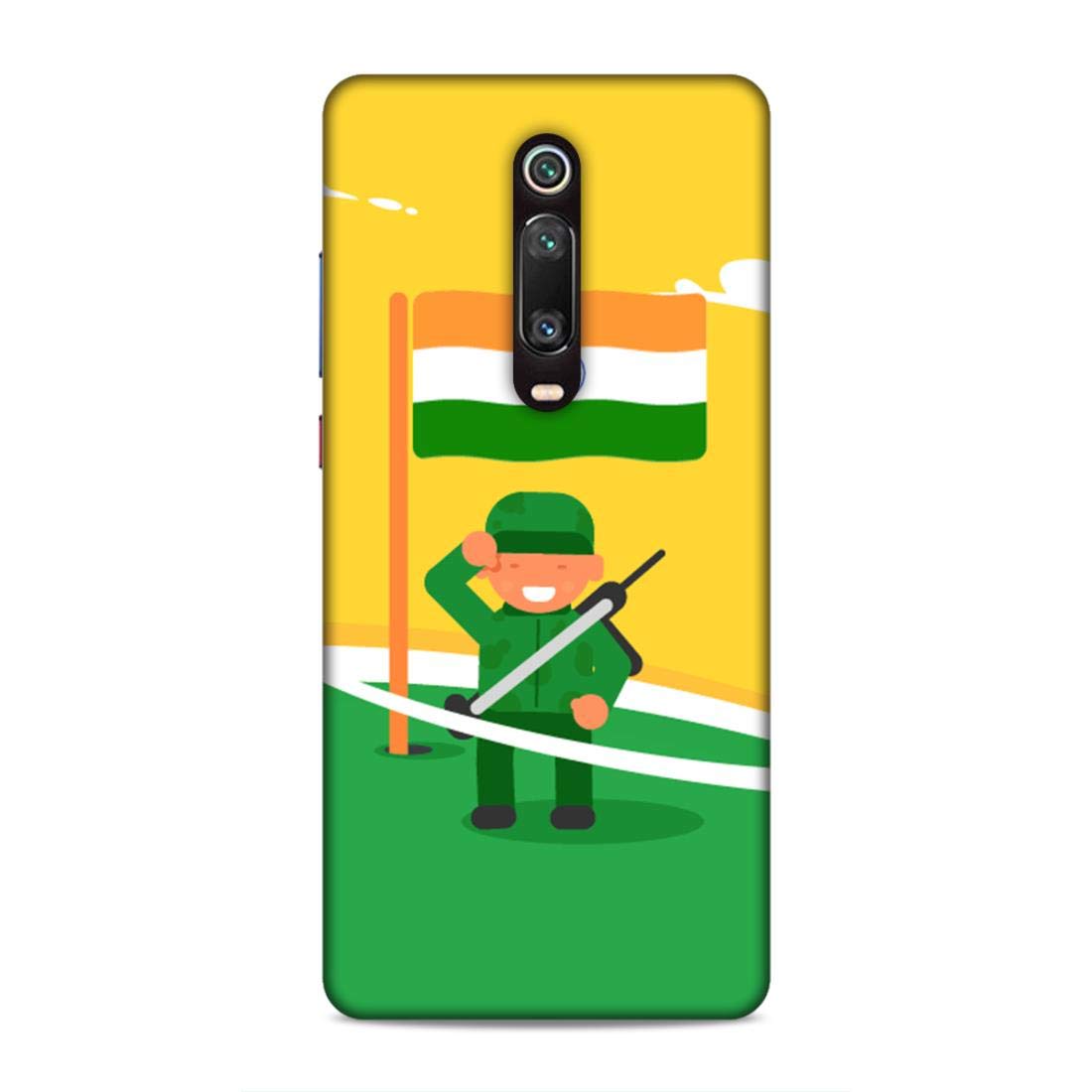 UnboxJoy Xiaomi Redmi K20 Mobile Case Cover Printed with Salute India Flag
