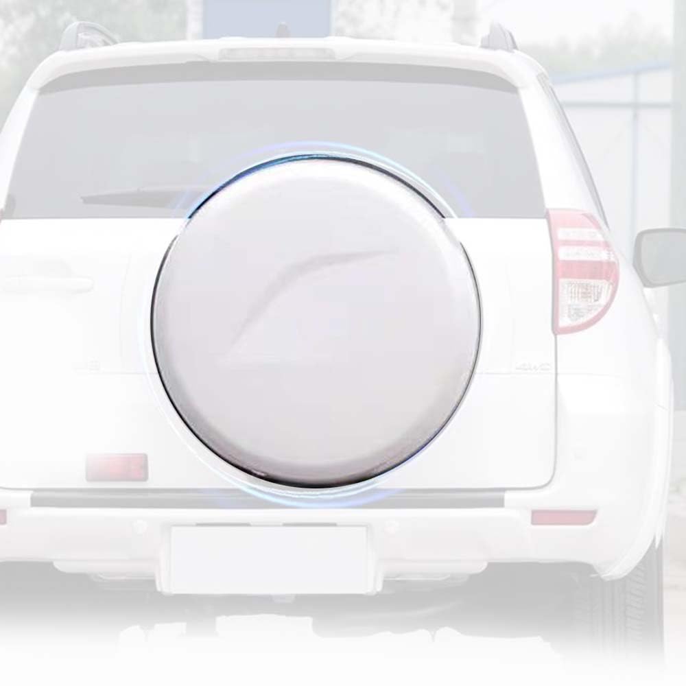 Spare Car Tire Tyre Cover Weather Protection 17" White Fit For Toyota