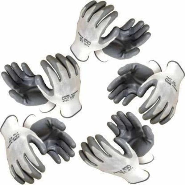 MAX DEALS Cut ResistantSafety Hand Gloves Wet & Dry Glove Nylon,Rubber Safety Glove Pack of 5 Pair (B0CK5TFNS4) Amazon Price History, Amazon Price Tracker