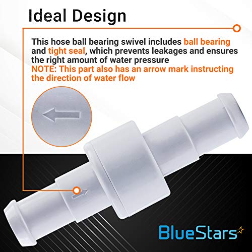 image for Ultra Durable D20 Pool Cleaner Hose Swivel & D15 Hose Nut Kit Replacem