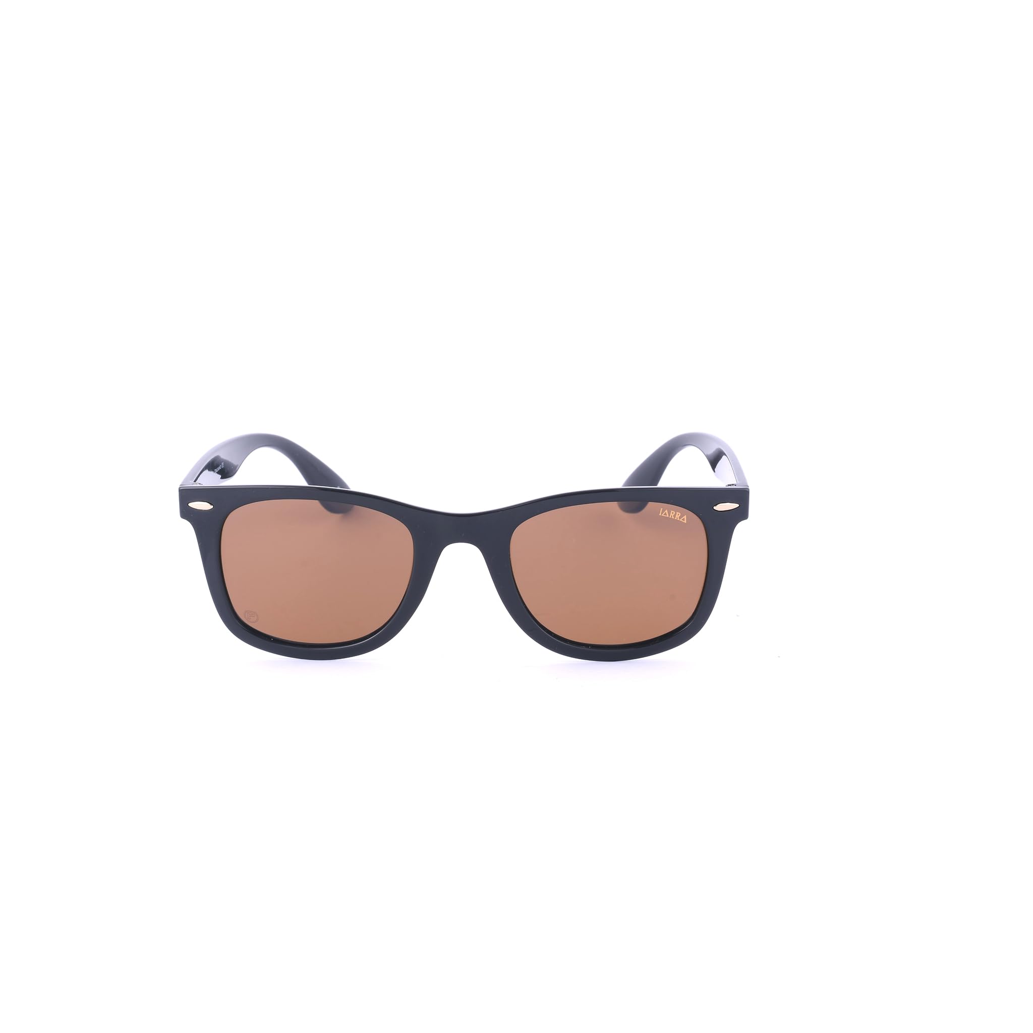 IARRA Wayfarer Orange lens full rim black textured frame Sunglass
