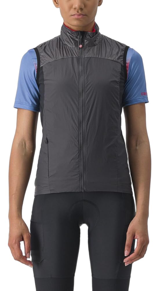 CASTELLI 4523094-923 UNLIMITED W PUFFY VEST Women's Sports vest DARK GRAY/RED M