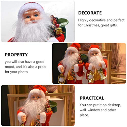 KESYOO Natal Boneca Do Papai Noel Elétrico Movido a Bateria Musical Em Movimento de Pelúcia Brinqued