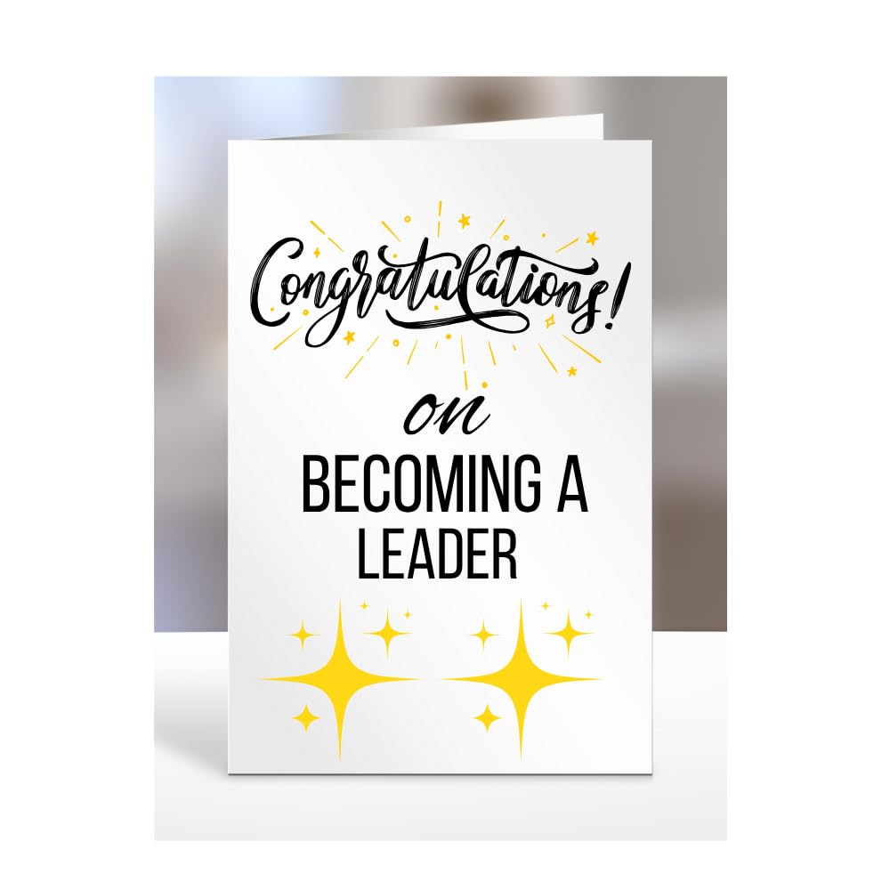Congratulations on becoming a Leader card, Gifts for Men, Women, Presents for Christmas, A5-79_119 โ image 1