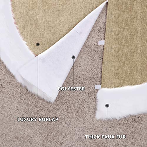 Avental De Base De Árvore De Natal Decorações De Esteira De Árvores De Natal Pequena Mini Árvore De