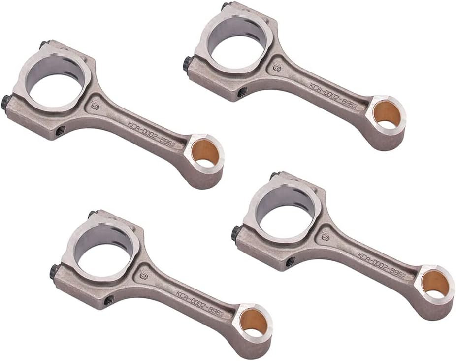 23510-2B010 Connecting Rods 4pcs New Fits for 2010-2018 Kia Soul Rio 1.6L, for 2010-2017 Hyundai Accent 1.6L Engine Connecting Rods Aftermarket Parts,With 3 Month Warranty
