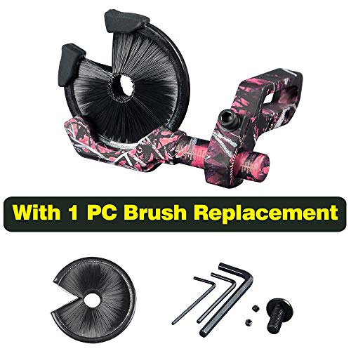Compound Bow Full Containment Brush Arrow Rest Archery Arrow Rest Round Replacement Brush Bow and Arrow Shooting Target Parts Tool Hunting Accessories Arrow Stand (Muddy Girl)