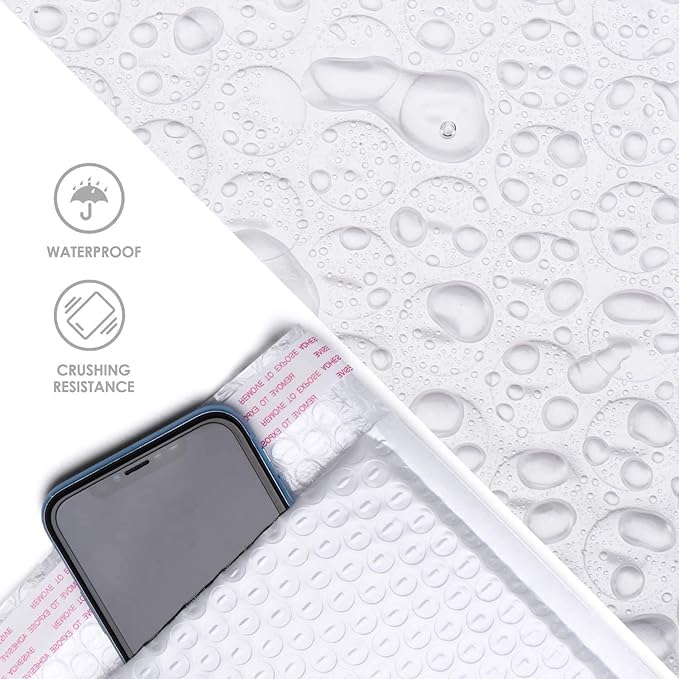 Poly Bubble Mailer Padded Envelopes,A4 A5 Envelopes Poly Mailer Self-Seal Pink (15 * 20cm, 5 Pack - View #6