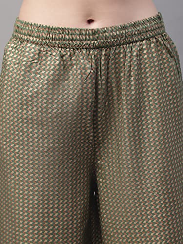 Image of Pistaa's Women's Regular Fit High Rise Palazzo