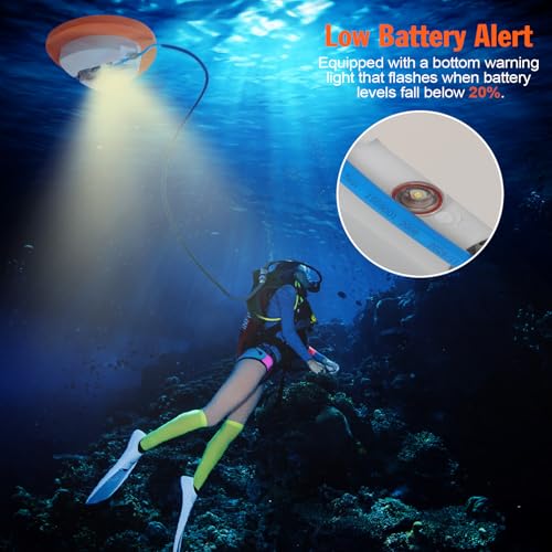 HQLYZJDV Scuba Diving System, Portable Scuba Diving Tank Ventilator with 33ft Hose, 3.5H Rechargable Diving Breathing Regulator, Underwater Breathing System for Diving, Fishing, Boat Cleaning