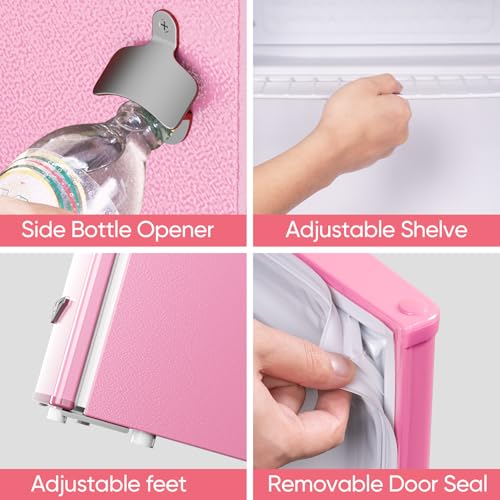 Upstreman Retro Mini Fridge 1.7 Cu.ft thumbnail 6