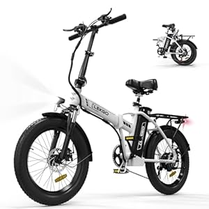 ELEKGO E Bike 20 “Fat Tire 3.0 elektrische fiets 36V12Ah batterij vouwfiets, 7 versnellingen stadsfiets, 250W motor mountainbike voor volwassenen