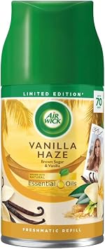 Air Wick Vanilla Haze Freshmatic Autospray Refill 250ml x 4 Pack - Lasts up to 70 days Air Freshener