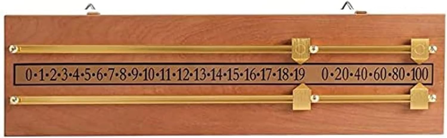 Billiards Scoreboard,Snooker Pool Scoreboard Game Scorer Billiard Accessories, Player Calculation Number Tools, Billiard Density Board Integrator for Home Club Supplies,Yellow (Yellow)