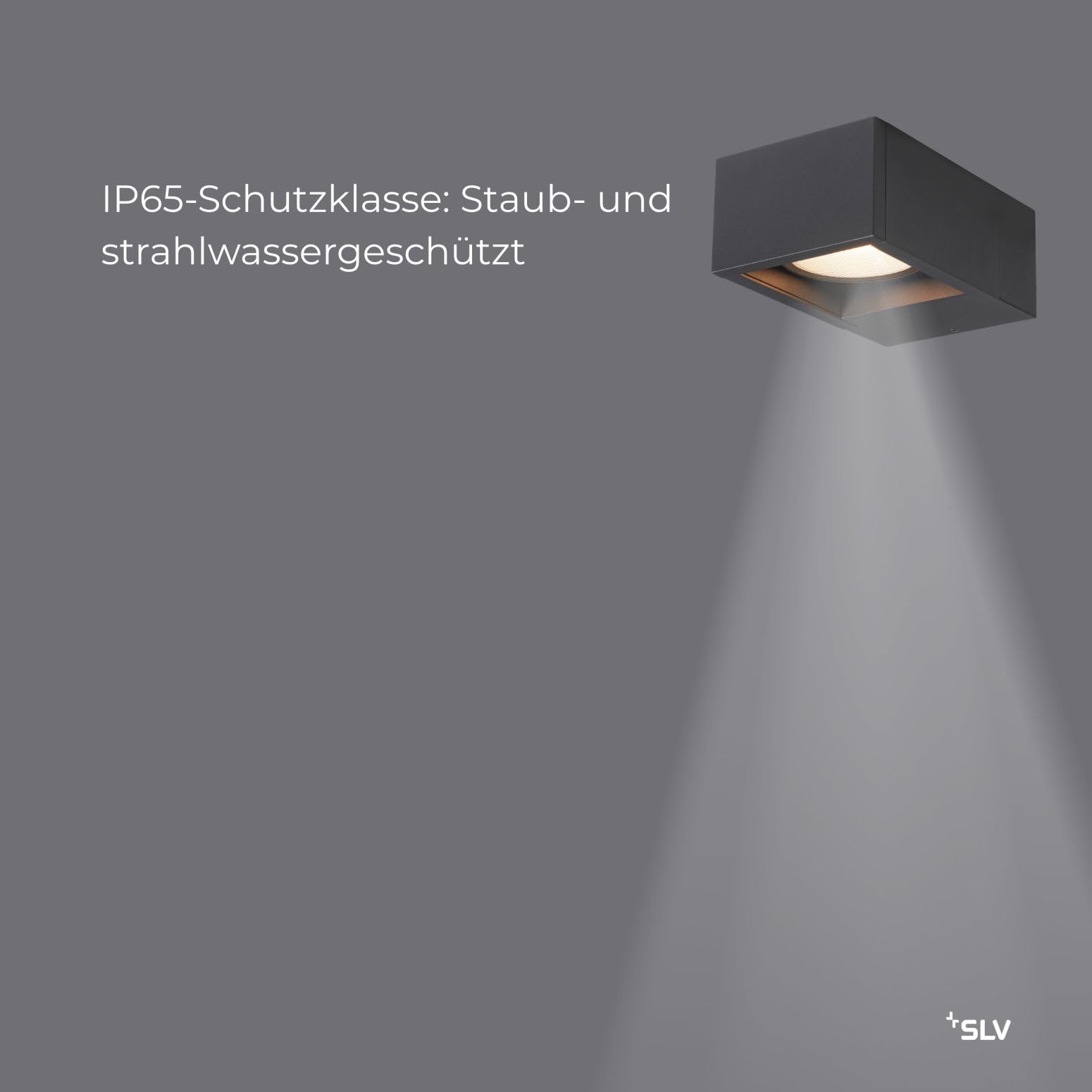 SLV ESKINA FRAME | Wandaufbauleuchte, Außenbeleuchtung von Hauseingang, Wänden, Terrassen, Fassaden, Treppen, LED Wandleuchte, Aussenleuchte | LED Inside, CCT switch 3000/4000K