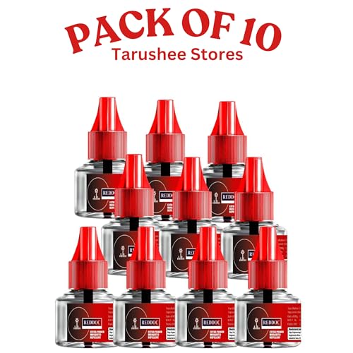 Image of RED Herbal Mosquito Repellent Refill -Natural Protection Against Dengue & Mosquitoes | Mosquito Repellent GREEN (PACK OF 10)