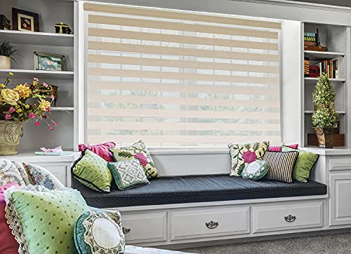 Image of ZEBRA BLINDS Polyester Blinds for Windows,Ivory,W160XH180CM