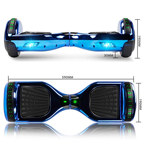 Felimoda 6.5" Hoverboard for Kids and Adult Two-Wheel Self-Balancing Scooter- UL2272 Certificated, withColorful RGB Flash LED Lights - Thumbnail 5