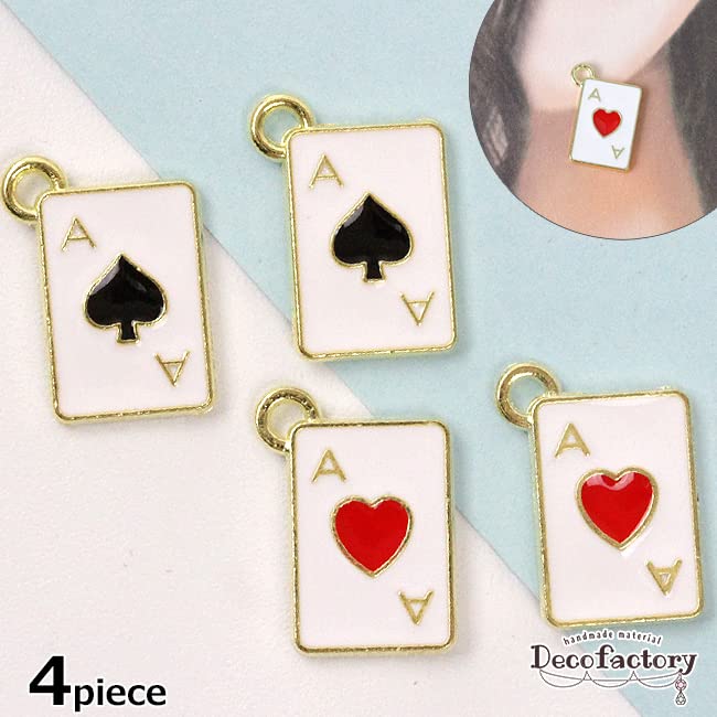 ダイヤのエースのトランプ エナメル アンティーク ペンダントチャーム ダイヤのエースのトランプ エナメル アンティーク ペンダントチャーム